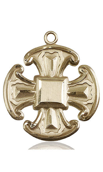14kt Gold Cross Medal