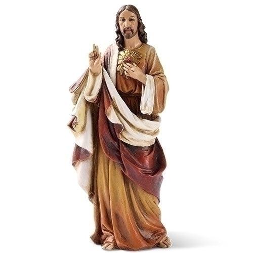 Figura/Estatua del Sagrado Corazón de Jesús, 6.25"