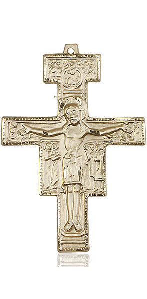 Medalla de San Damián en oro de 14kt