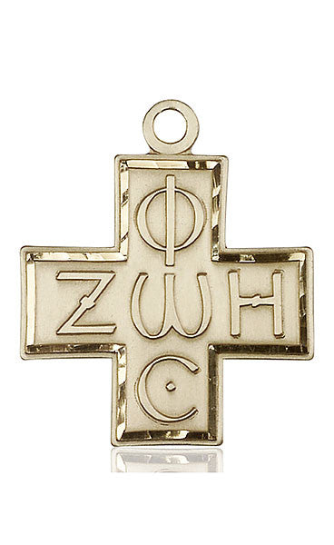 14kt Gold Light & Life Cross Medal