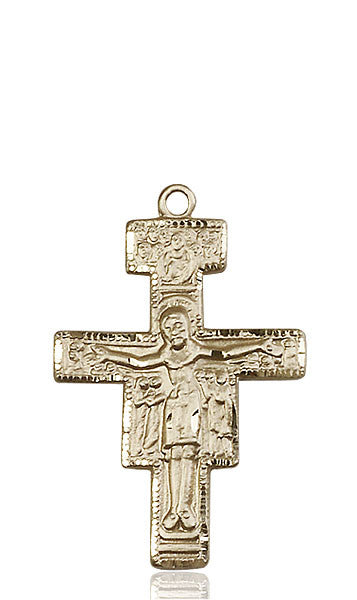 14kt Gold San Damiano Crucifix Medal