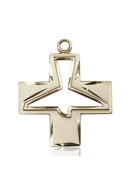 14kt Gold Holy Spirit Medal