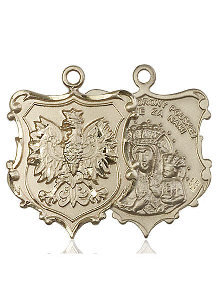 Medalla O/L de oro de 14 kt de Czestochowa
