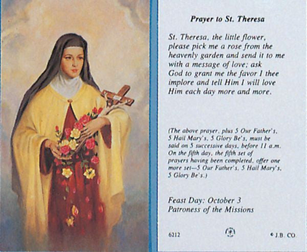 Oración a Santa Teresa