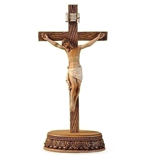 Standing Crucifix  2 Piece Set 8.5