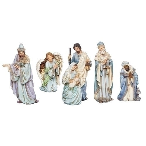 Blue Robe Nativity Set 15 5 piece