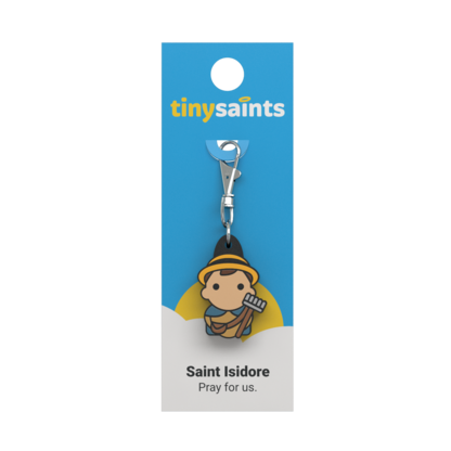 Tiny Saints Charm - St. Isidore