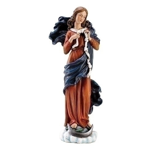 Figura/estatua de María, desatadora de nudos, 10"