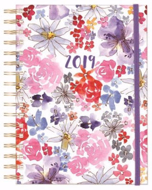 Uniquely Created/Floral Planner 2019 (6.75 x 8.625)