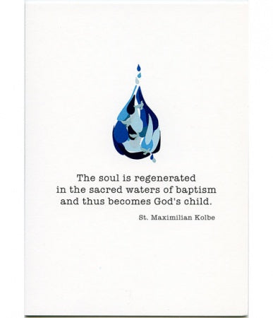 The Soul Becomes God’s Child Baptism Card