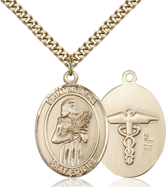 Gold Filled St. Agatha Pendant