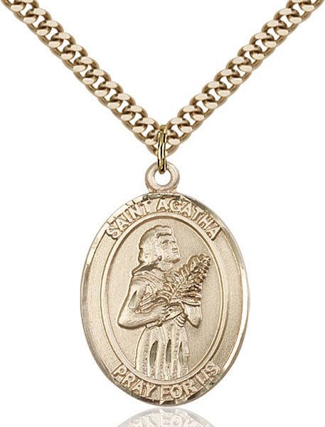 Gold Filled St. Agatha Pendant