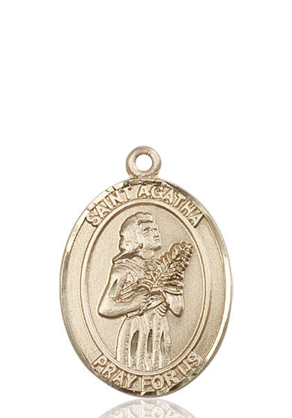 14kt Gold St. Agatha Medal