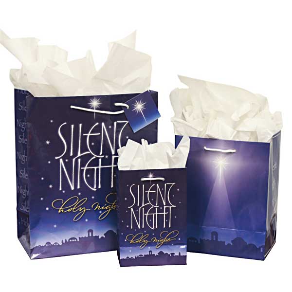 Silent Night Christmas Gift Bag