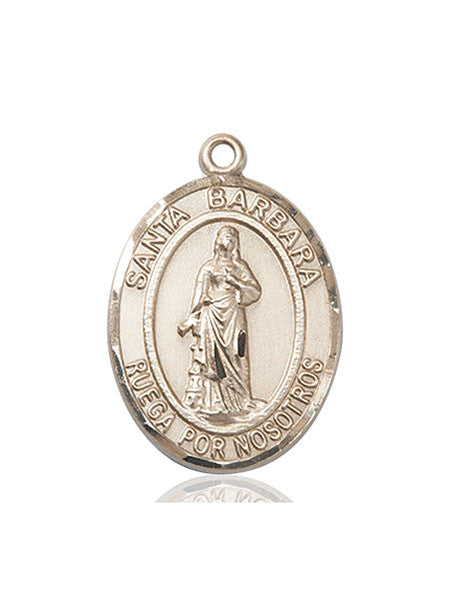 14kt Gold Santa Barbara Medal