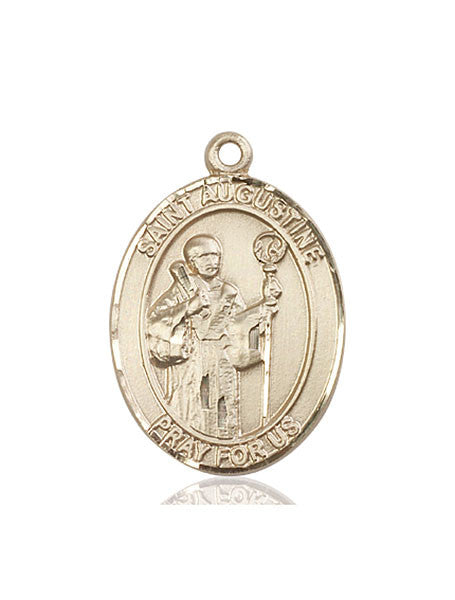 Medalla de San Agustín en oro de 14kt
