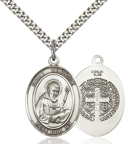 Sterling Silver St. Benedict Pendant