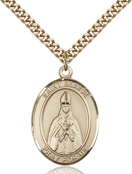 Gold Filled St. Blaise Pendant