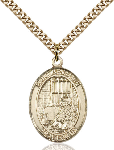Gold Filled St. Benjamin Pendant