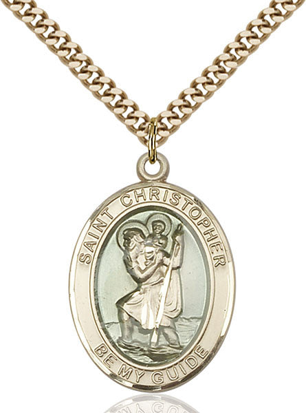 Gold Filled St. Christopher Pendant