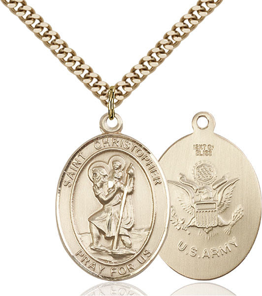 Gold Filled St. Christopher Pendant