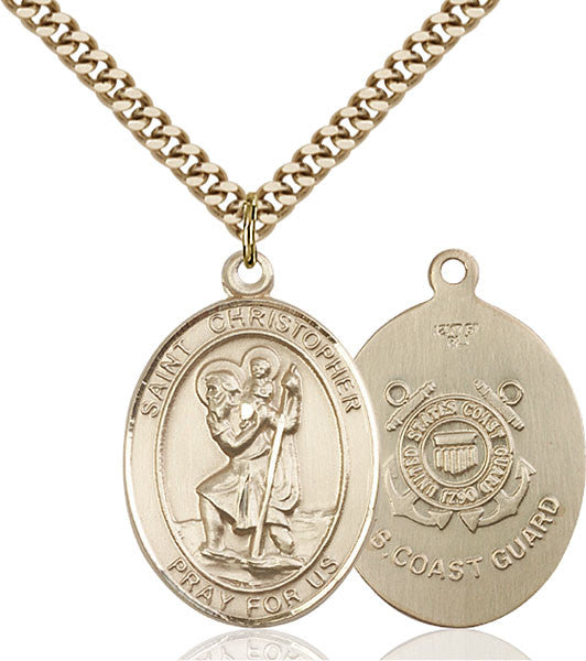 Gold Filled St. Christopher Pendant