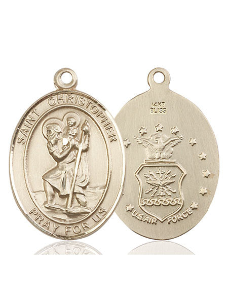 14kt Gold St. Christopher Medal