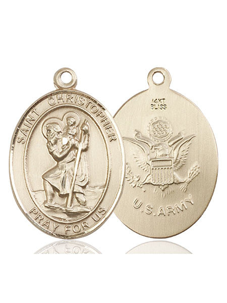 14kt Gold St. Christopher Medal