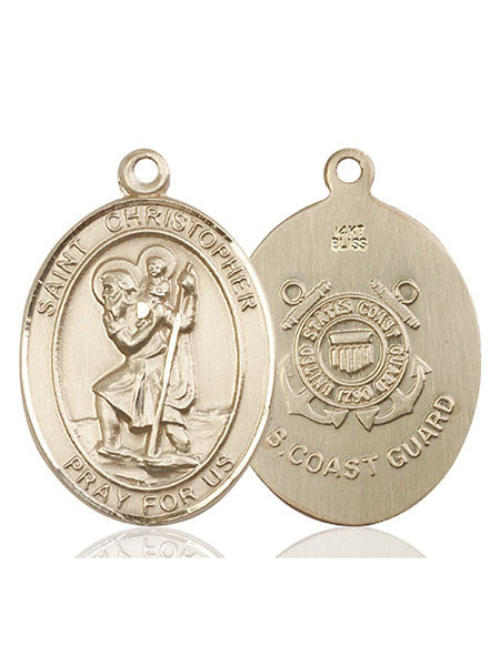14kt Gold St. Christopher Medal