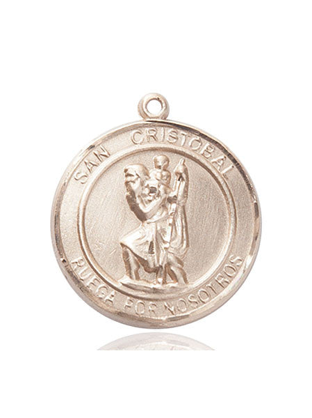 Medalla San Cristóbal Oro 14kt