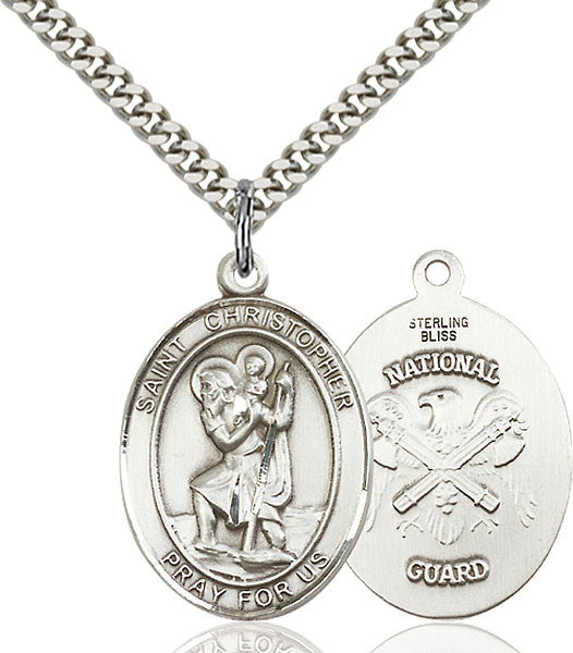 Sterling Silver St. Christopher Pendant