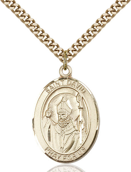 Gold Filled St. David of Wales Pendant