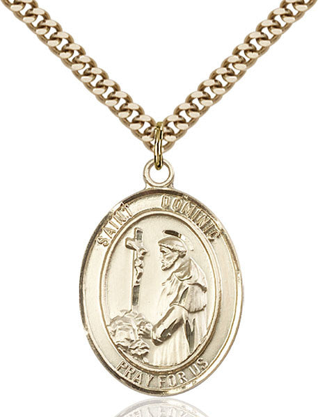 Gold Filled St. Dominic de Guzman Pendant