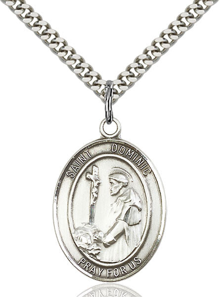 Sterling Silver St. Dominic de Guzman Pendant