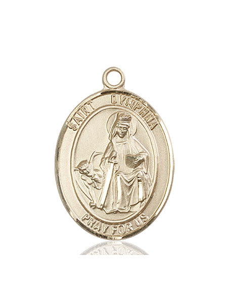 14kt Gold St. Dymphna Medal