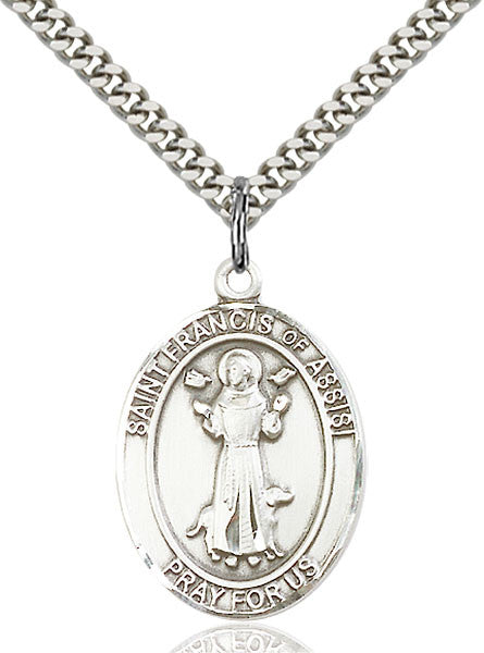 Sterling Silver St. Francis of Assisi Pendant