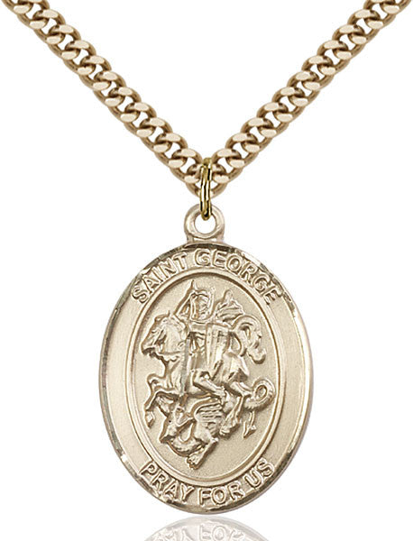 Gold Filled St. George/Paratrooper Pendant