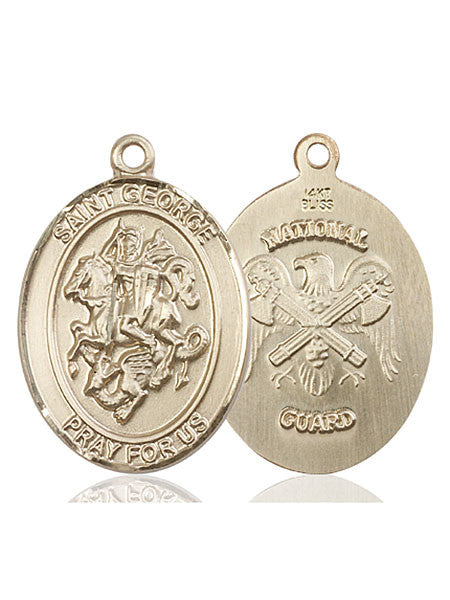 14kt Gold St. George Medal