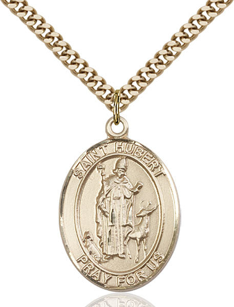 Gold Filled St. Hubert of Liege Pendant