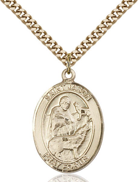 Gold Filled St. Jason Pendant