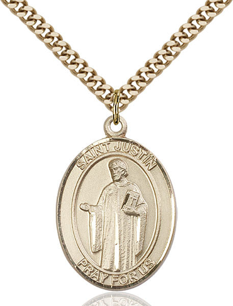 Gold Filled St. Justin Pendant