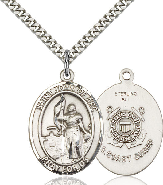 Sterling Silver St. Joan of Arc /Coast Guard Penda