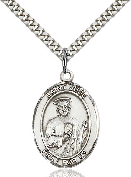 Sterling Silver St. Jude Thaddeus Pendant