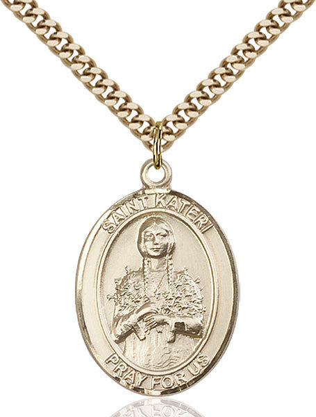 Gold Filled St. Kateri Pendant