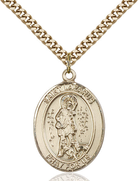 Gold Filled St. Lazarus Pendant