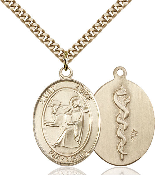 Gold Filled St. Luke the Apostle Pendant