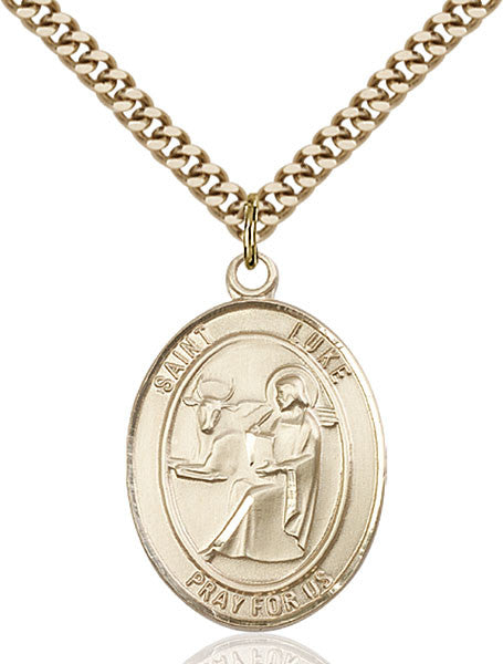 Gold Filled St. Luke the Apostle Pendant