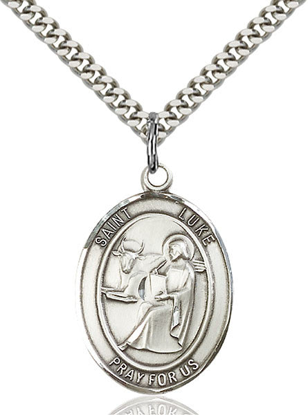 Sterling Silver St. Luke the Apostle Pendant