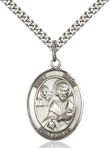 Sterling Silver St. Mark the Evangelist Pendant