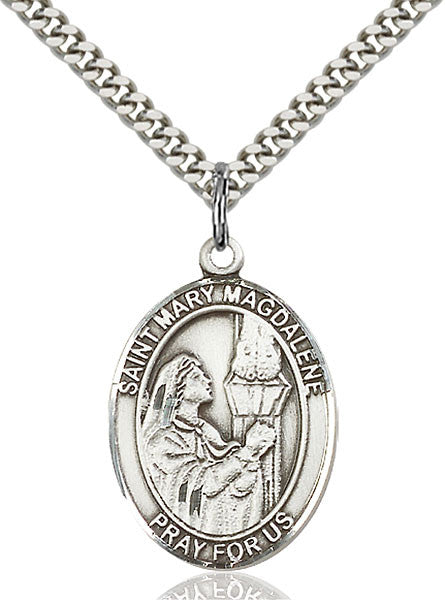 Sterling Silver St. Mary Magdalene Pendant